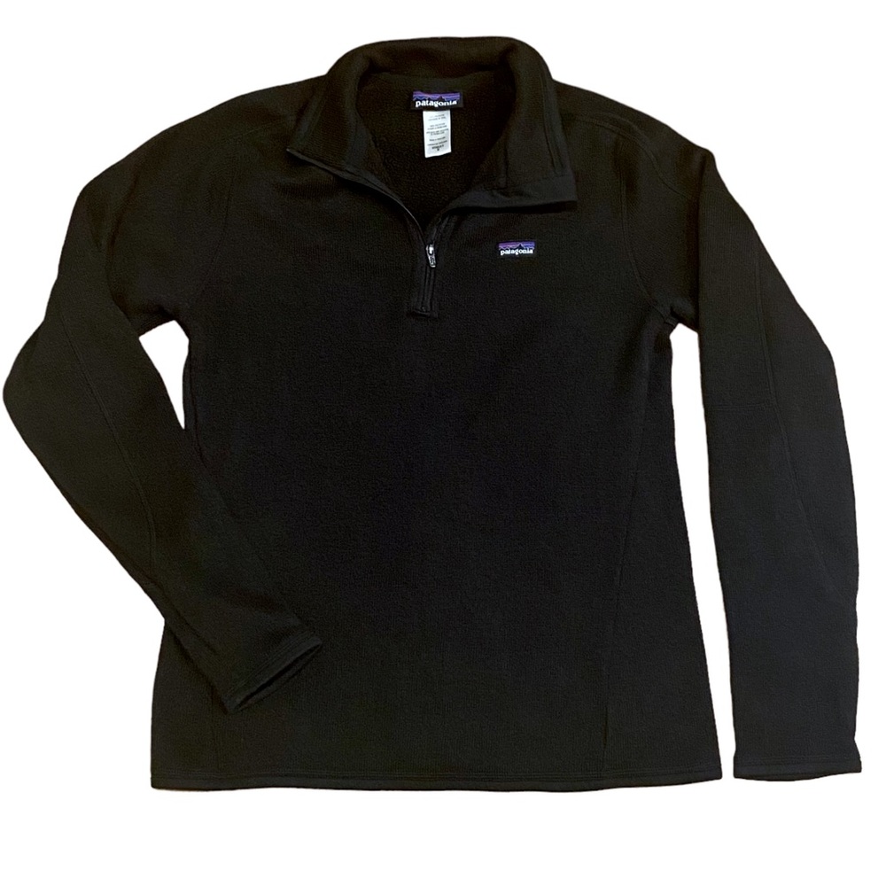 Patagonia Women’s Better Sweater 1/4 Zip Fleece Black Medium